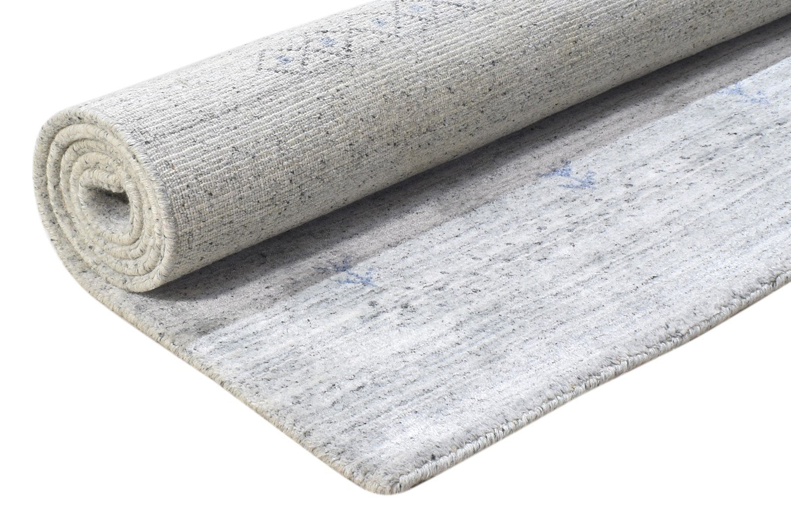 Wool Silk Grey Rug 4' X 6' Persian Handloom Gabbeh Tribal Room Size Carpet 7864886362261