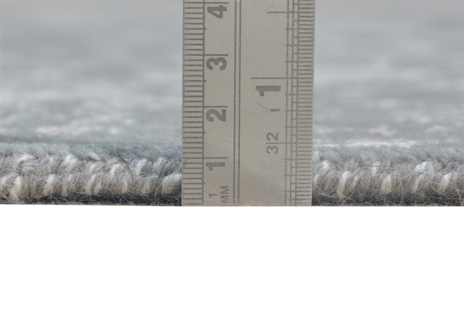 Wool / Silk Grey Rug 4X6 Modern Hand Knotted Oushak Abstract Room Size Carpet 7865148145813