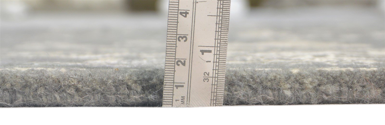 Wool / Silk Grey Rug 4X6 Modern Hand Knotted Oushak Distressed Room Size Carpet 7864082923669