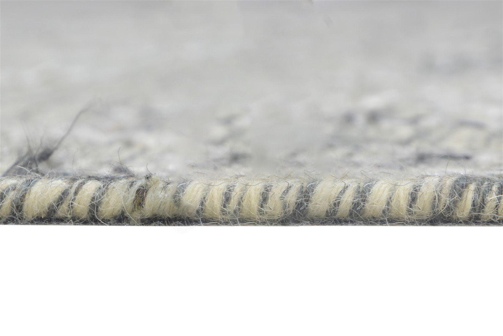 Wool / Silk Grey Rug 5' X 6' Modern Flatweave Moroccan Diamond Room Size Carpet 7865073598613