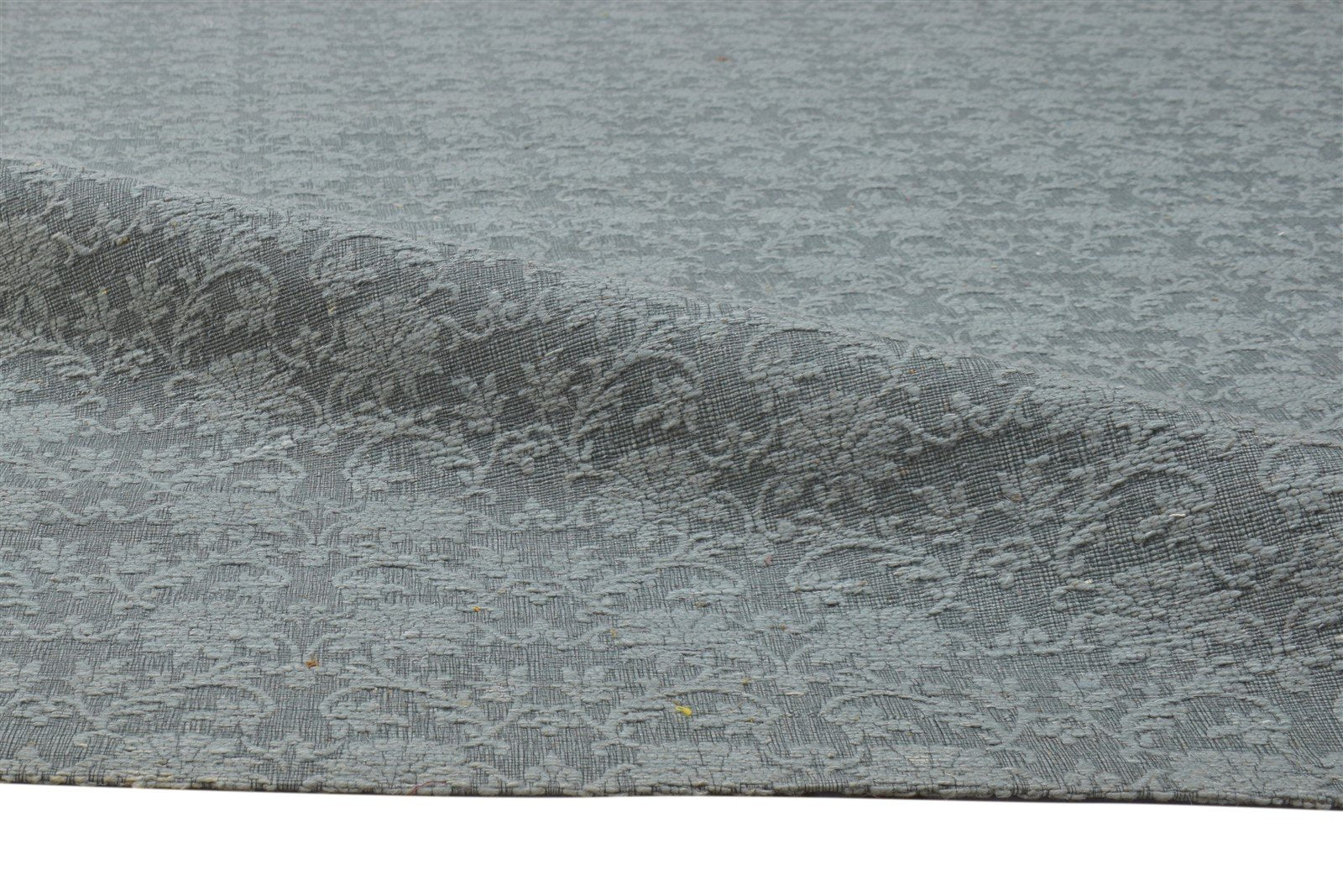 Wool / Silk Grey Rug 5X7 Modern Jacquard Loom French Damask Room Size Carpet 7864178114709