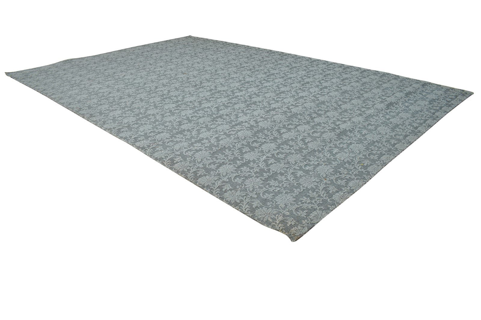 Wool / Silk Grey Rug 5X7 Modern Jacquard Loom French Damask Room Size Carpet 7864178114709