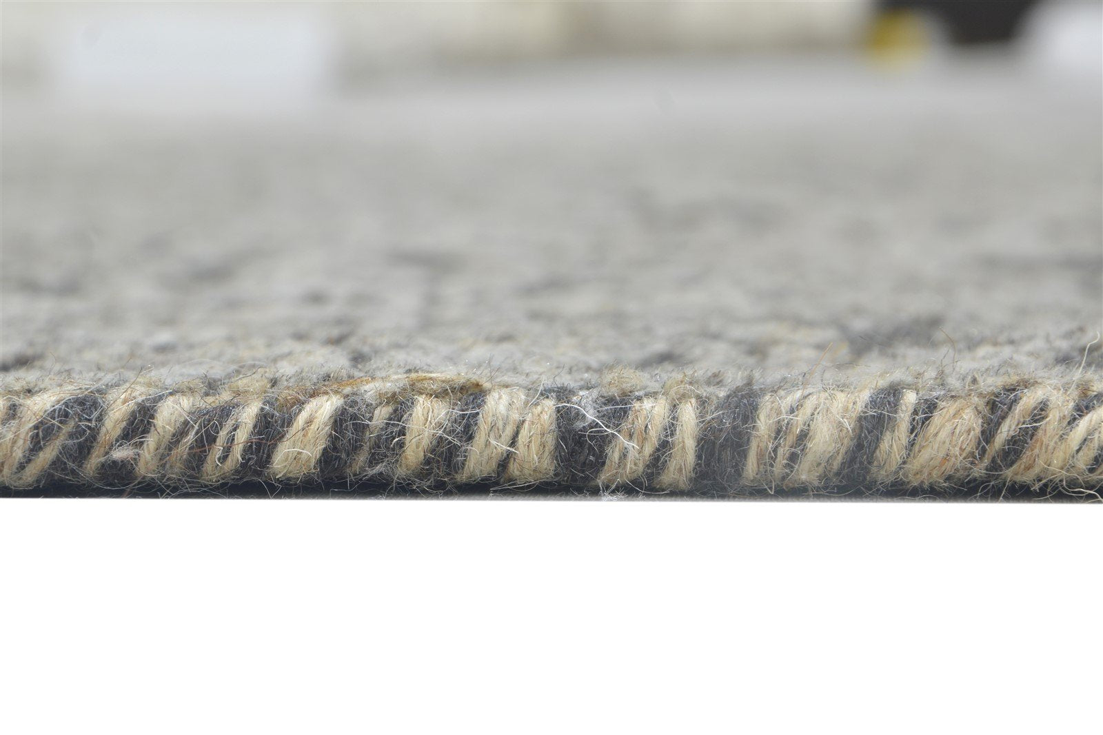 Wool / Silk Grey Rug 5X8 Modern Hand Knotted Moroccan Damask Room Size Carpet 7864099733653