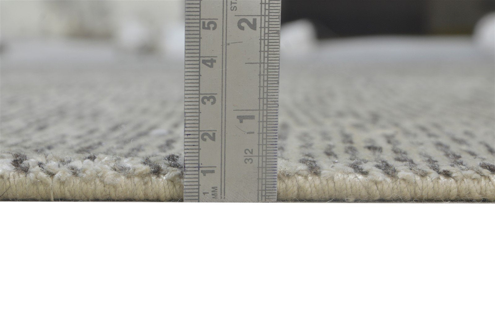 Wool / Silk Grey Rug 6X9 Modern Hand Knotted Scandinavian Solid Room Size 7864172609685