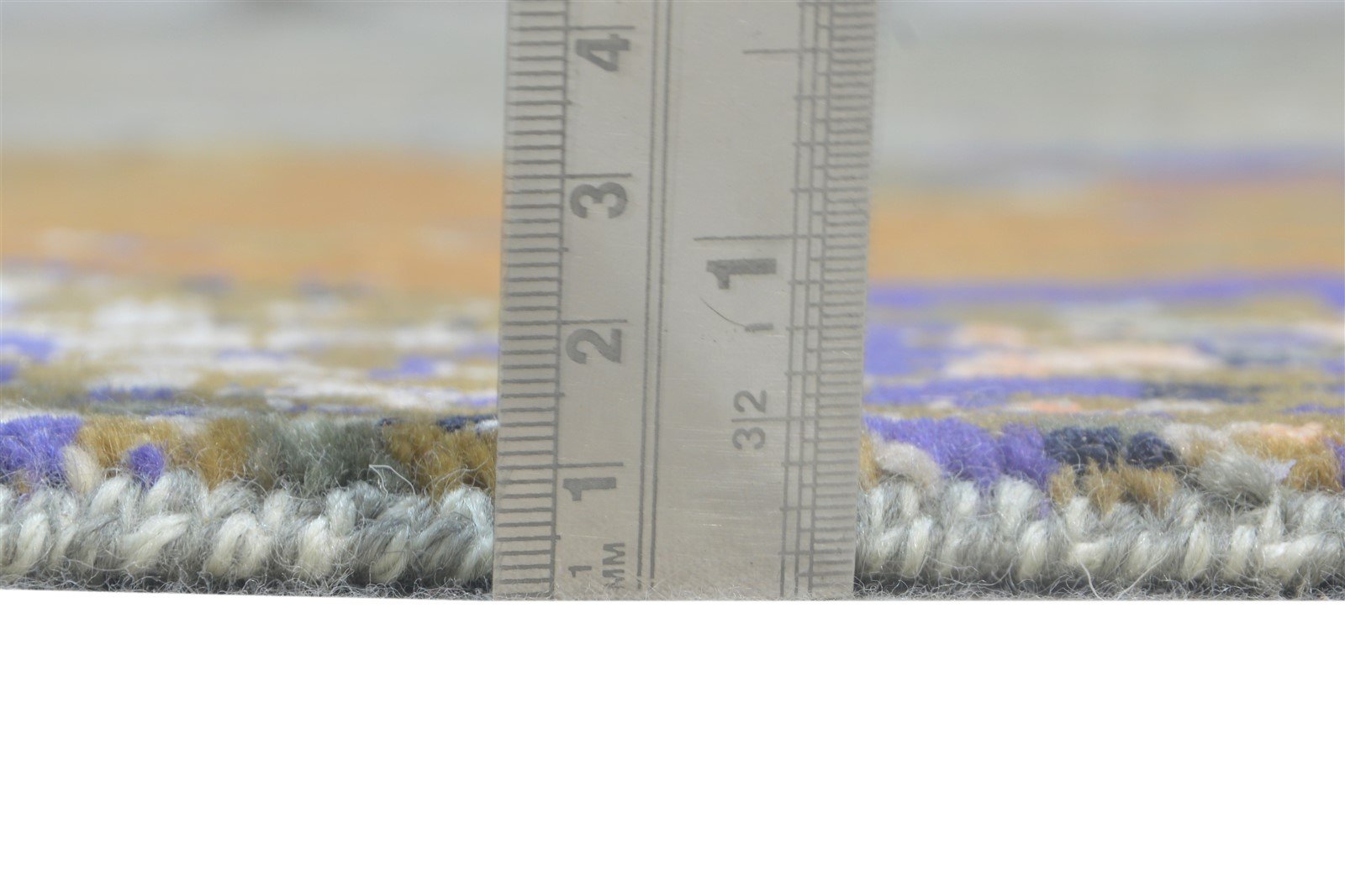 Wool / Silk Grey Rug 8' X 10' Modern Hand Knotted American Modern Large Carpet 7864598986901
