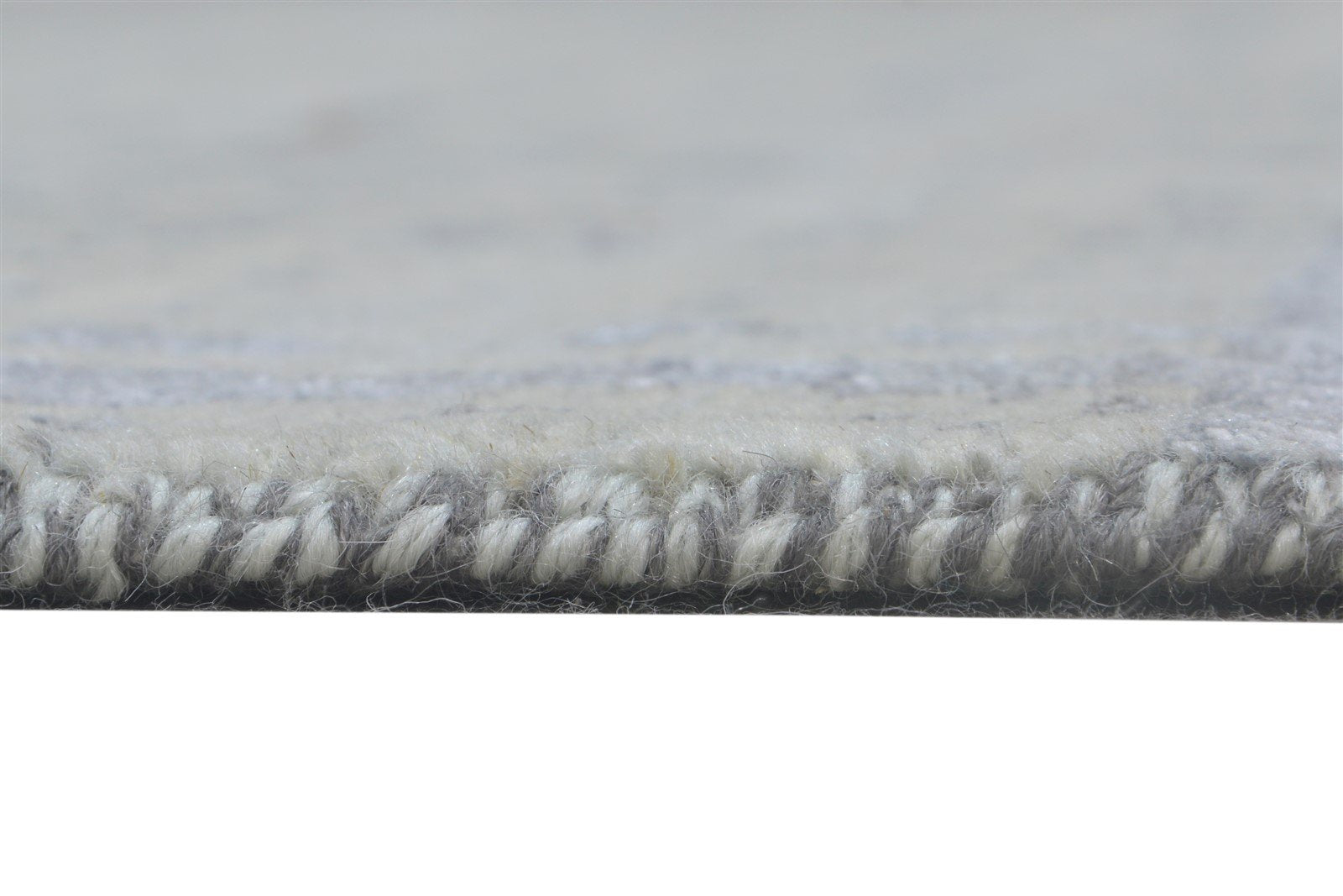 Wool / Silk Grey Rug 9X12 Modern Hand Knotted American Abstract Extra Large 7865146376341