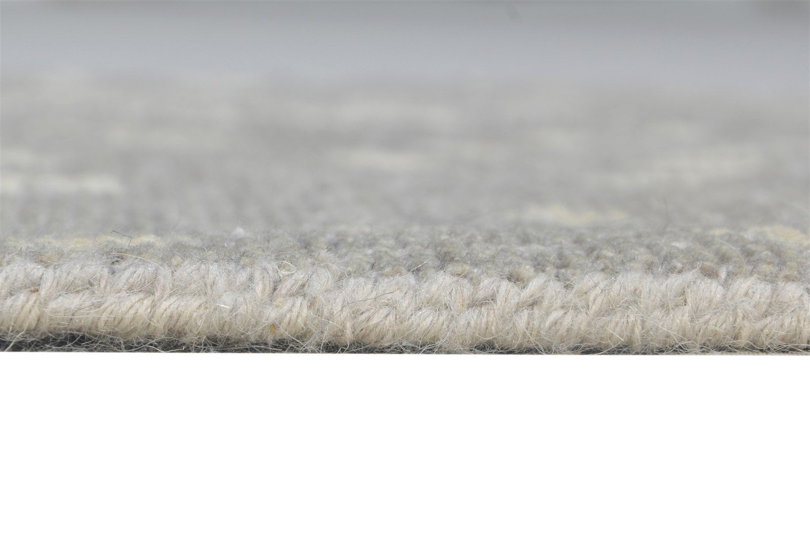 Wool Silk Light Grey Rug 2X3 Persian Hand Knotted Sarouk-Indian Oriental Small 7865051218069