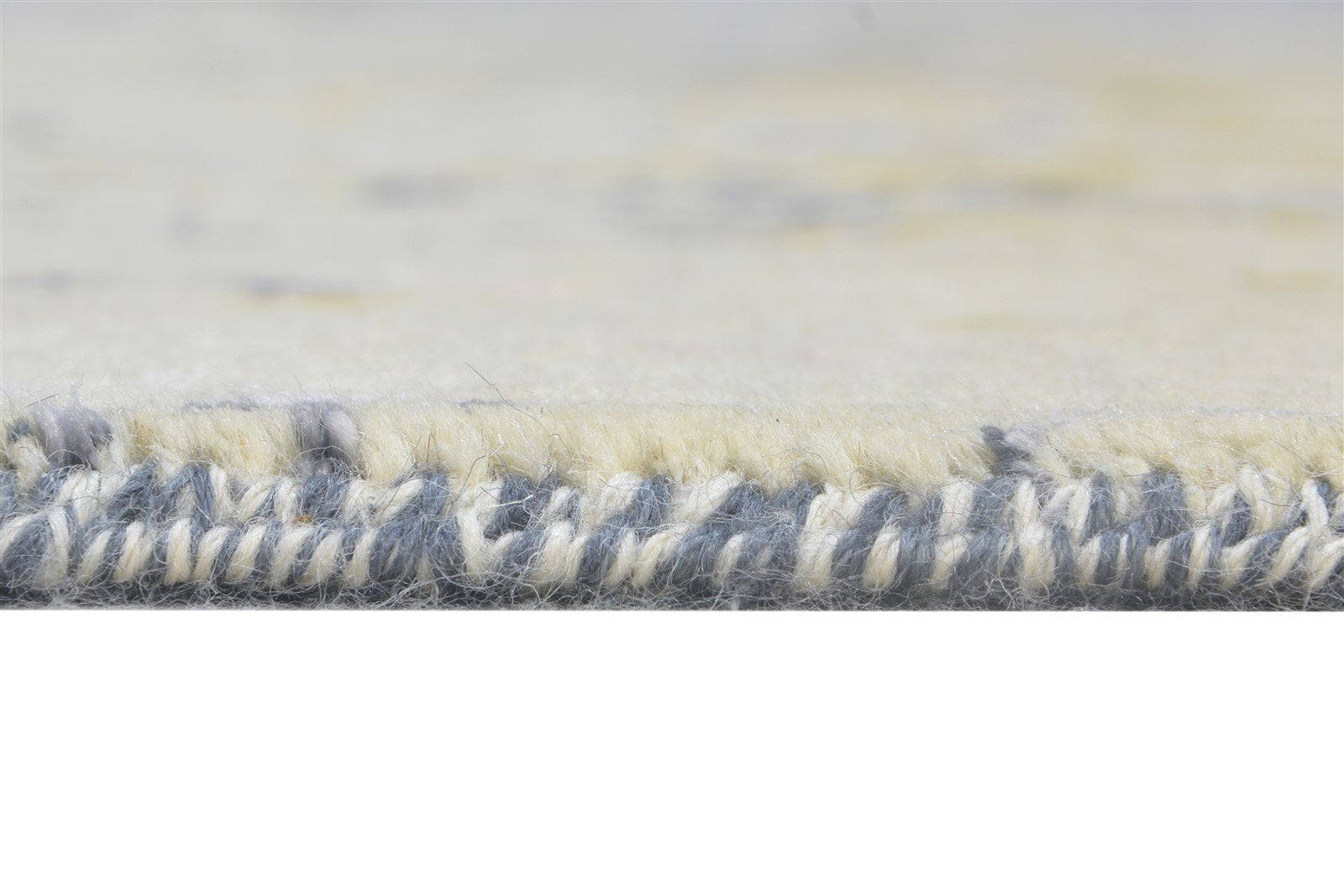Wool / Silk Pink Rug 4X6 Modern Hand Knotted Indian Abstract Room Size Carpet 7864587485333
