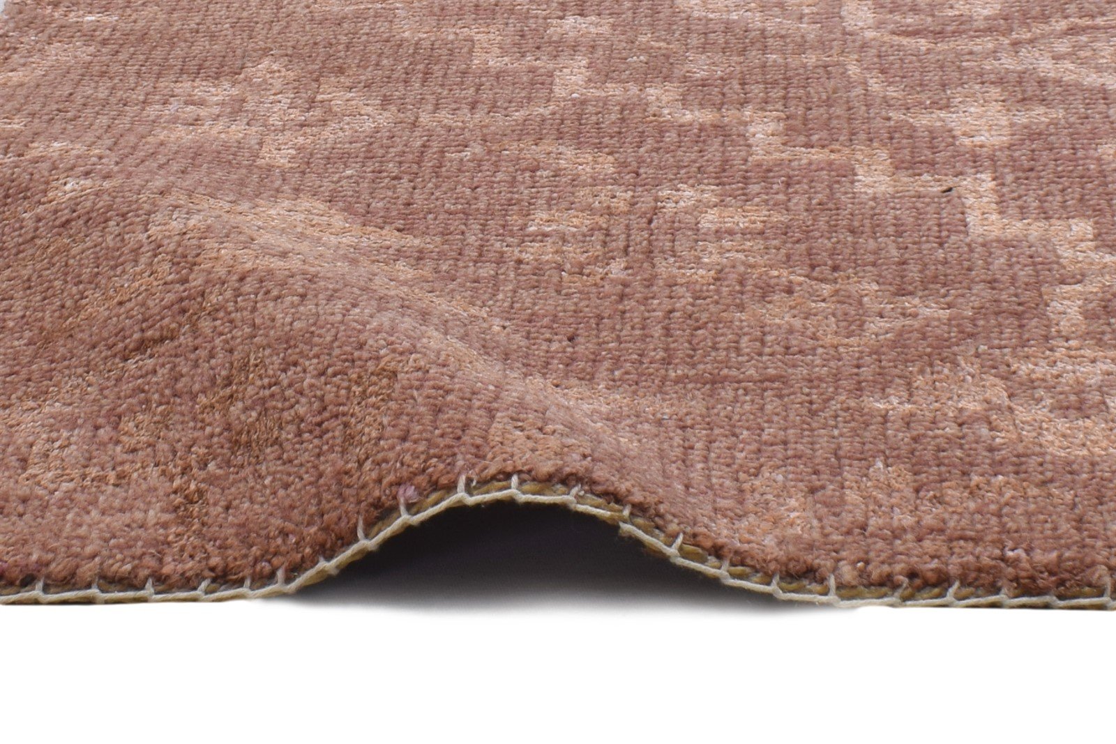 Wool / Silk Red Rug 2' X 2' Modern Hand Knotted Moroccan Trellis Small Carpet 7864123981973