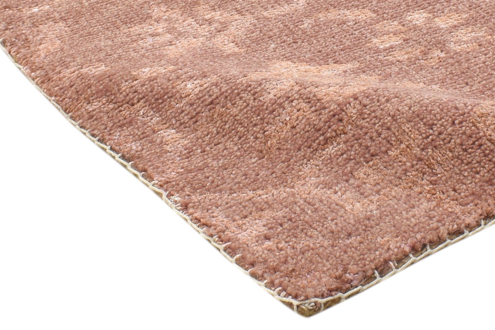 Wool / Silk Red Rug 2' X 2' Modern Hand Knotted Moroccan Trellis Small Carpet 7864123981973