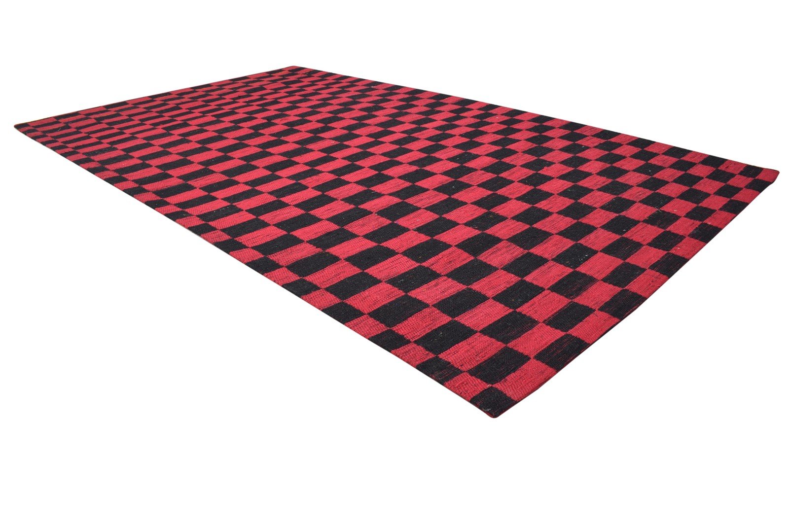 Annecorinne Wool / Silk Red Rug 4X7 Modern Jacquard Loom Bohemian Geometric 7864177197205