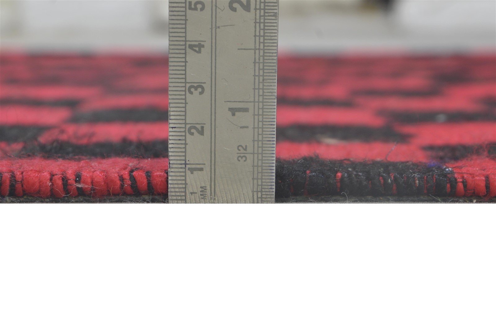 Annecorinne Wool / Silk Red Rug 4X7 Modern Jacquard Loom Bohemian Geometric 7864177197205