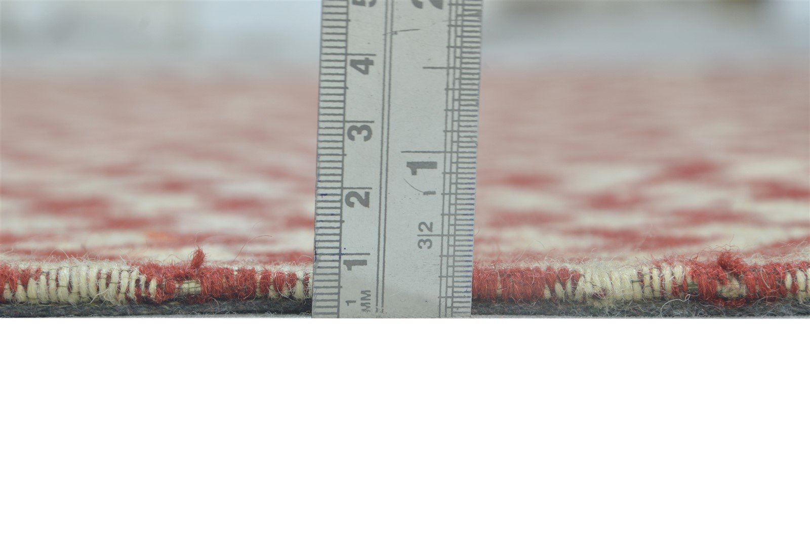 Wool / Silk Red Rug 5X7 Modern Jacquard Loom Scandinavian Chevron Room Size 7864178278549