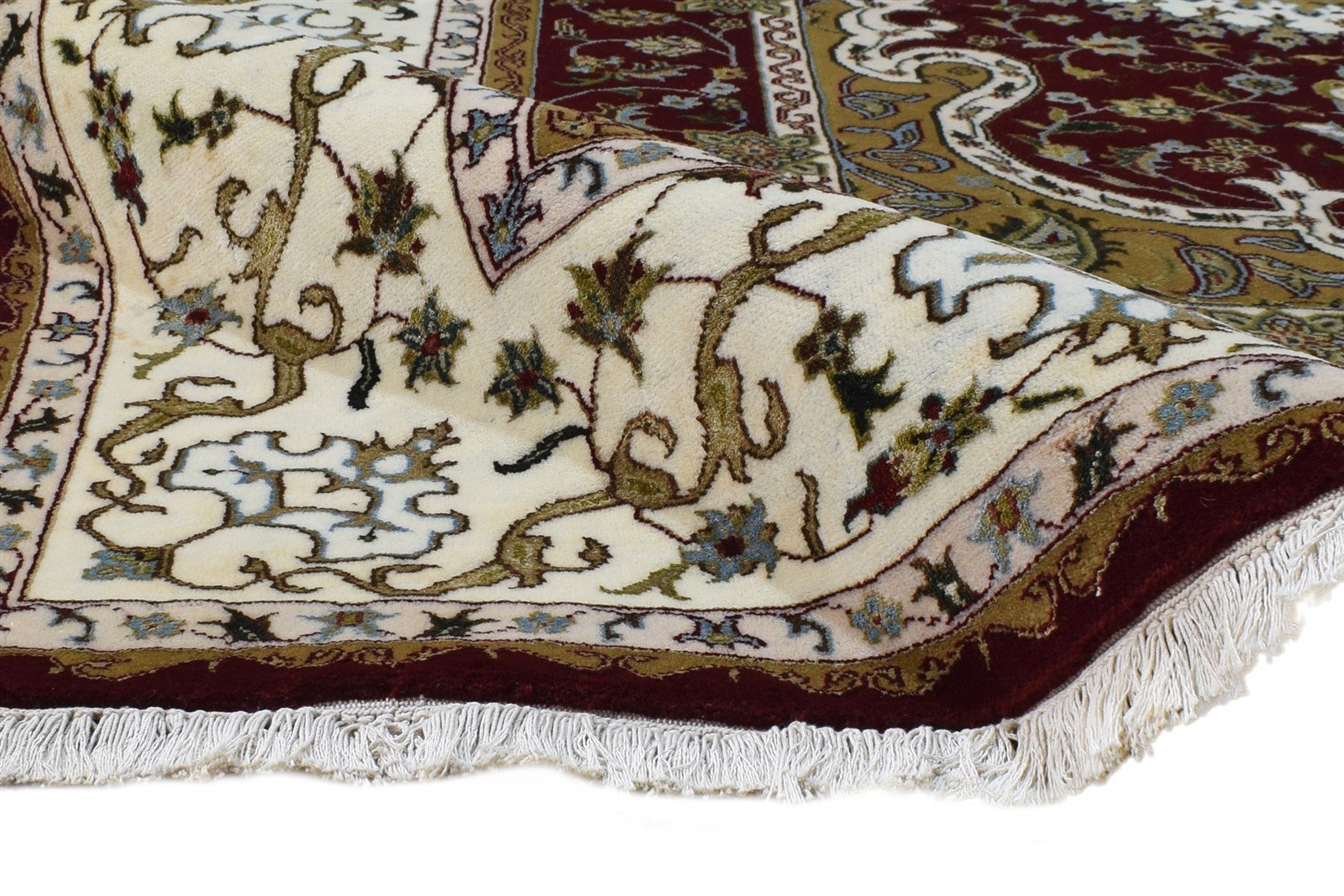 Wool / Silk Wine Rug 6X8 Persian Hand Knotted Nain Oriental Room Size Carpet 7865177997461