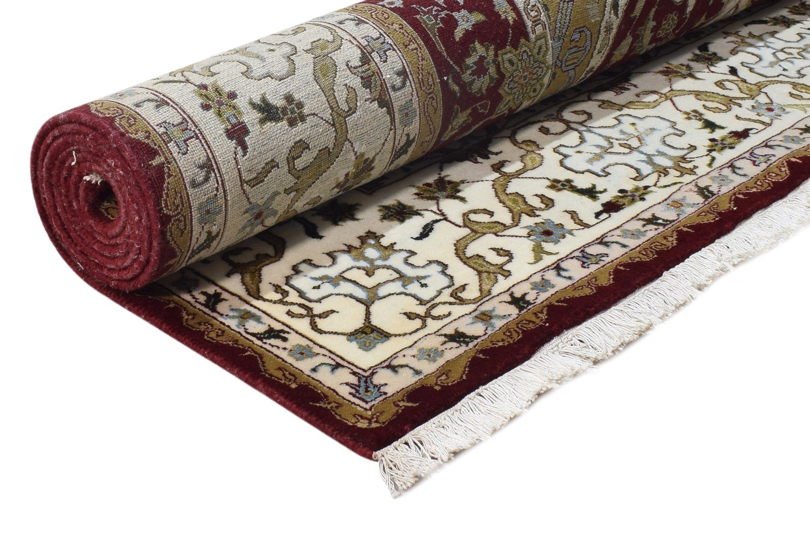 Wool / Silk Wine Rug 6X8 Persian Hand Knotted Nain Oriental Room Size Carpet 7865177997461