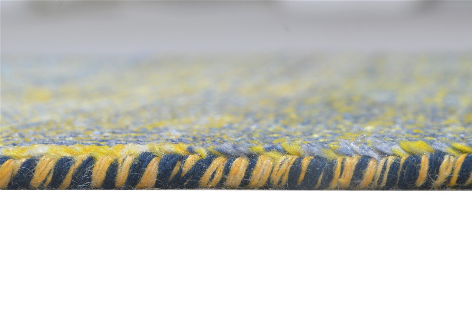 Wool / Silk Yellow Rug 2X3 Modern Hand Knotted Scandinavian Grass Trellis Small 7864198856853
