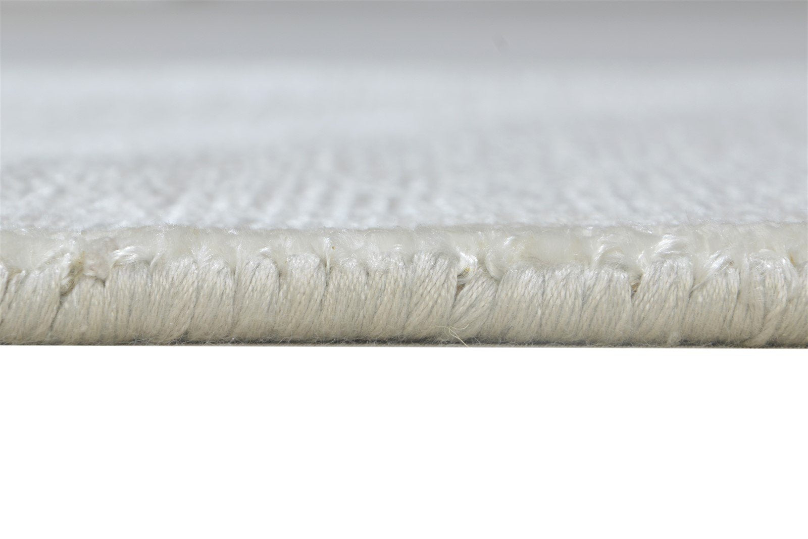 Wool Silver Rug 2' X 3' Modern Handloom Scandinavian Solid Small Carpet 7864216158357