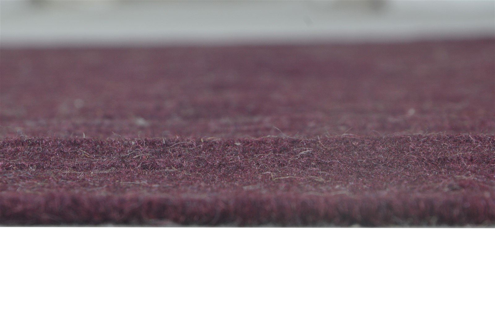 Wool Wine Rug 4' X 4' Modern Dhurrie Scandinavian Solid Room Size Carpet 7864674353301