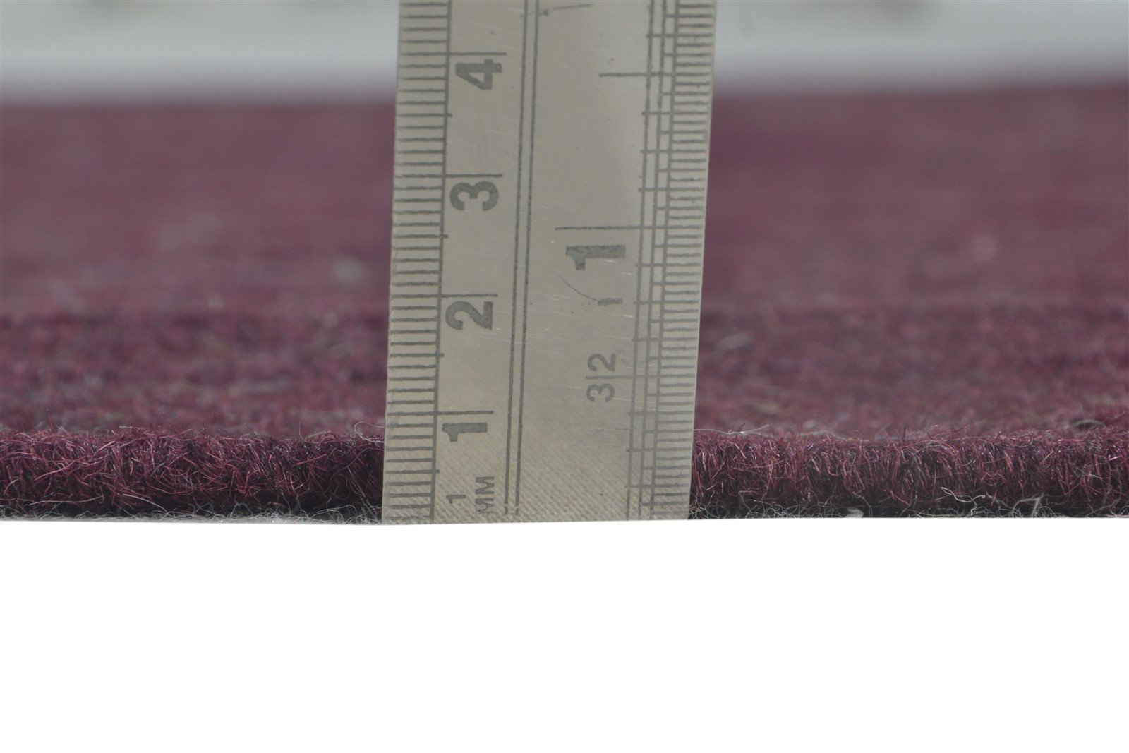 Wool Wine Rug 4' X 4' Modern Dhurrie Scandinavian Solid Room Size Carpet 7864674353301