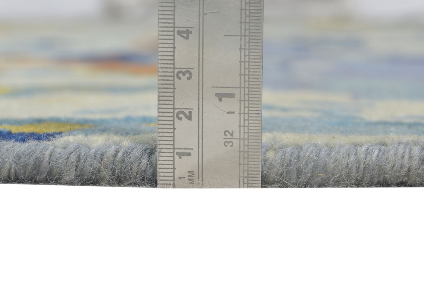 8' X 10' Rug Wool Blue Modern Hand Knotted American Abstract Large Carpet Area Rug