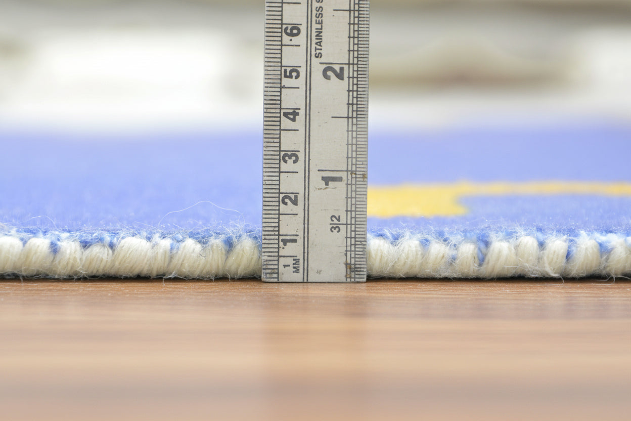 Alphabet Kids Rug | Navy Blue ABC Learning Nursery Rug