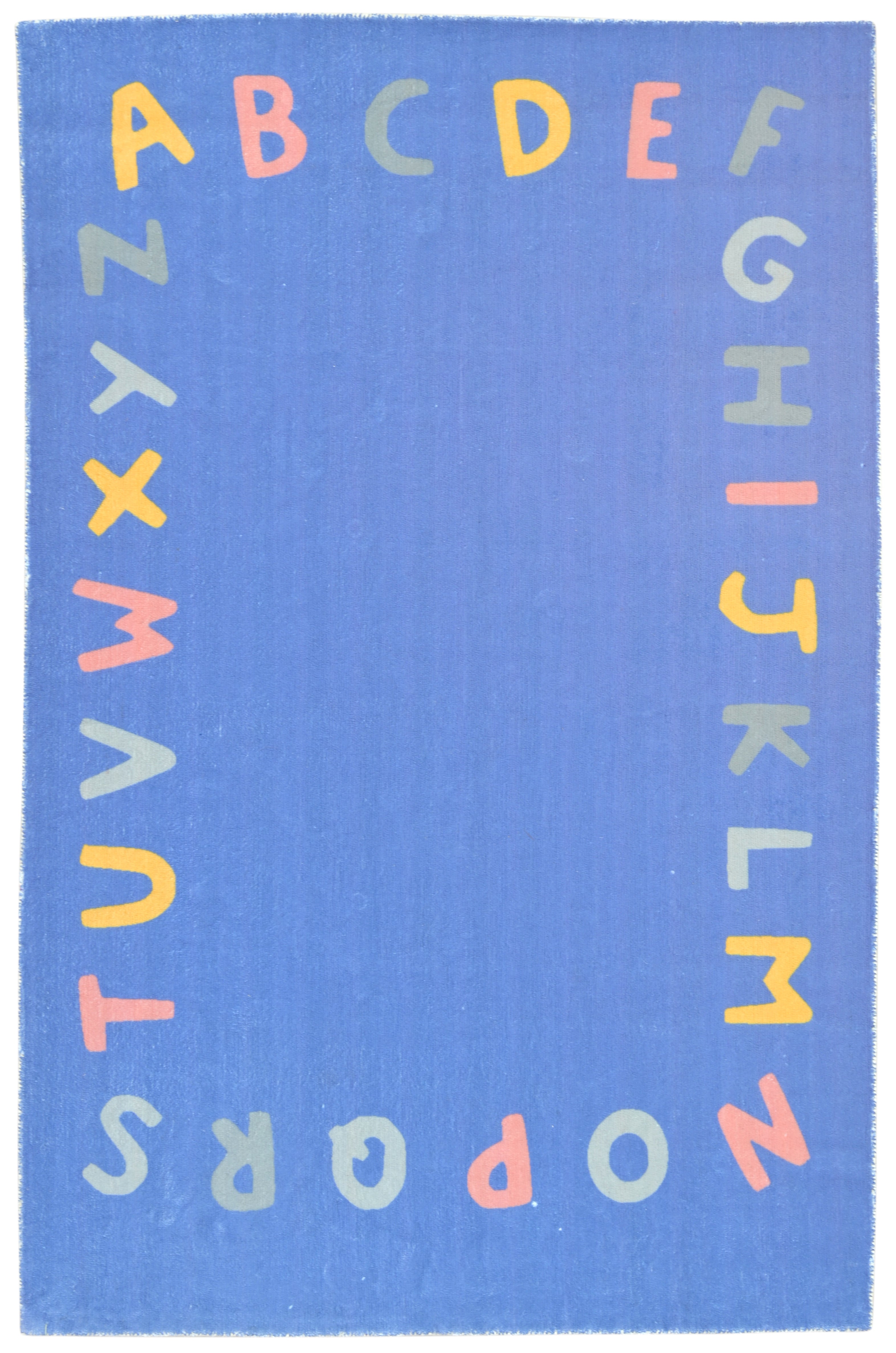 Alphabet Kids Rug | Navy Blue ABC Learning Nursery Rug