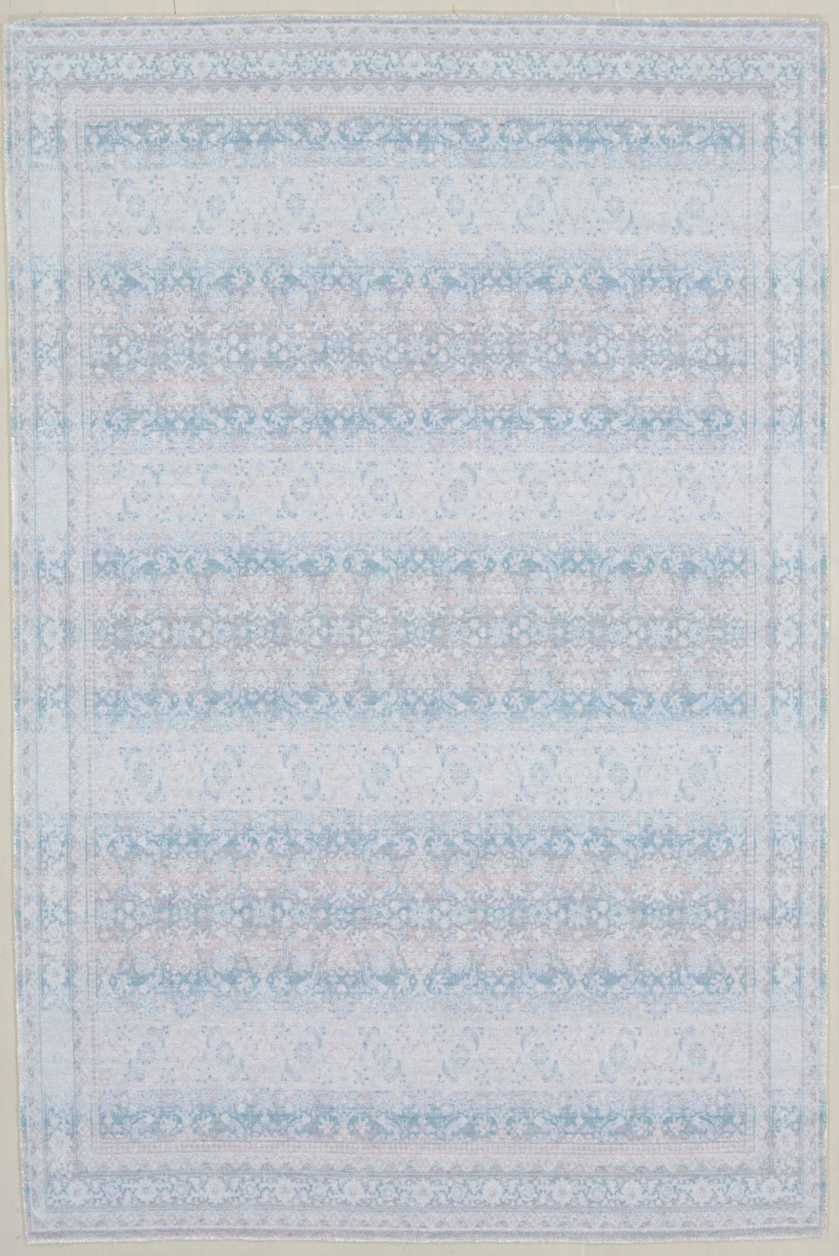 Ojark Vintage Style Handmade Blue Area Rug – Classic Traditional Decorative Style