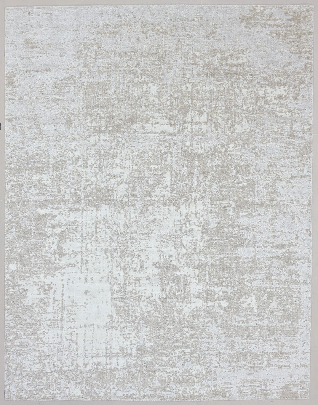 Patina Handmade Loom Knotted Abstract Sand & Silver Area Rug