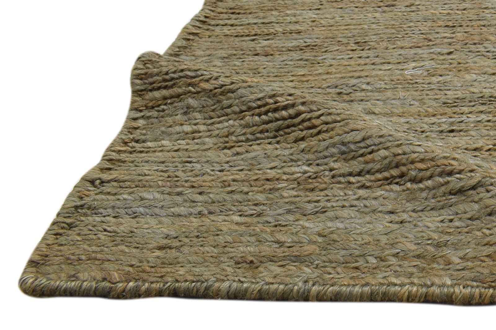 2' X 3' Rug Jute Brown Modern Hand Knotted Scandinavian Solid Small Carpet 7860702871701