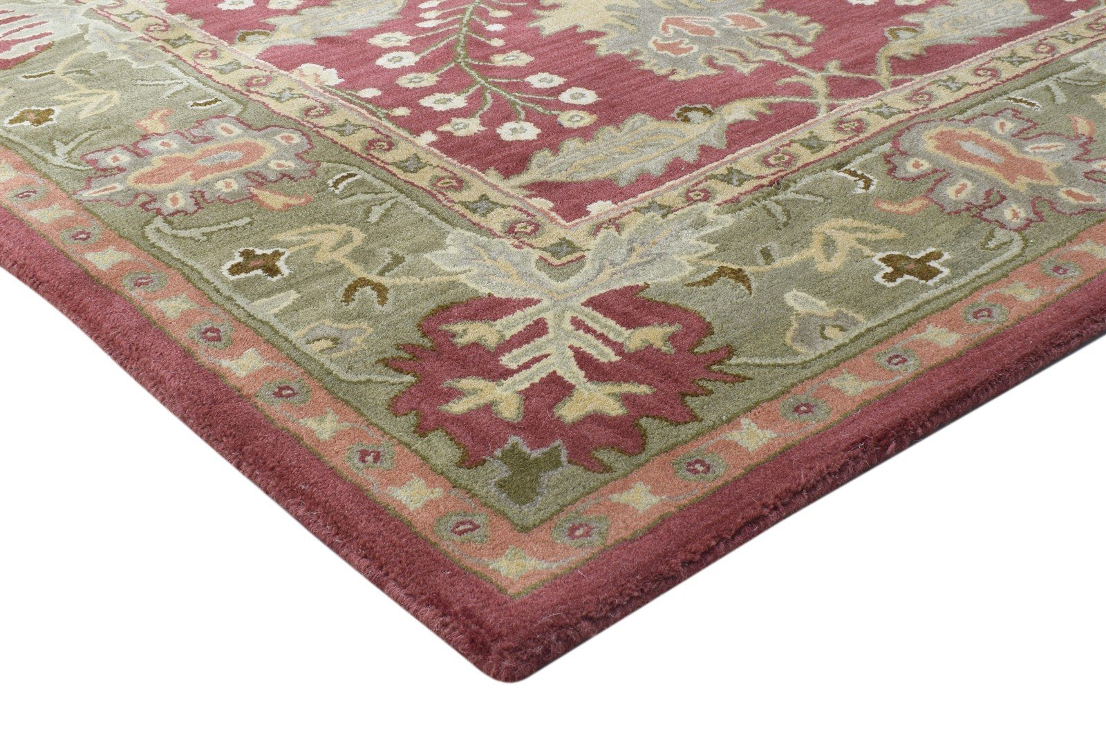 Hand Tufted Red Wool Rug 8' X 10' Persian Kashan Oriental Large Carpet 7864116379797