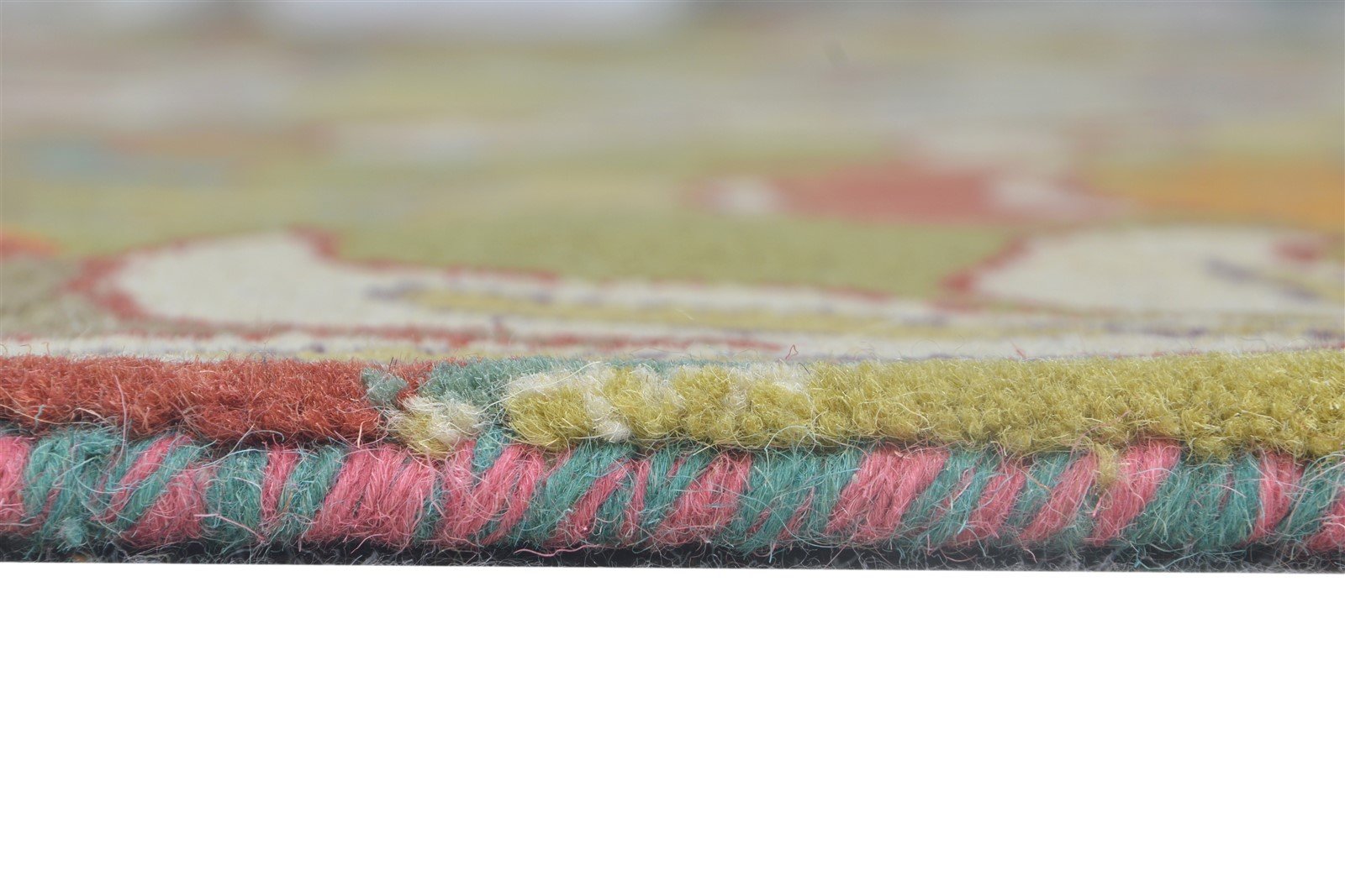 Melly Wool Multi Color Rug 6' X 9' Modern Hand Tufted French Floral 7865111969941