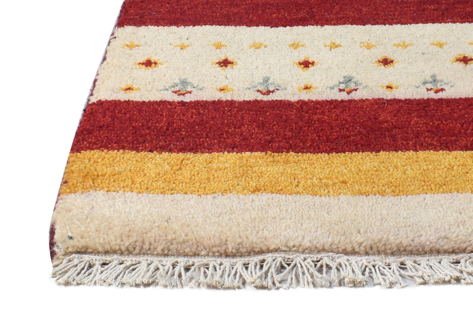 1' X 2' Rug Wool Beige Southwestern Hand Knotted American Tribal Small Carpet   7865059311765