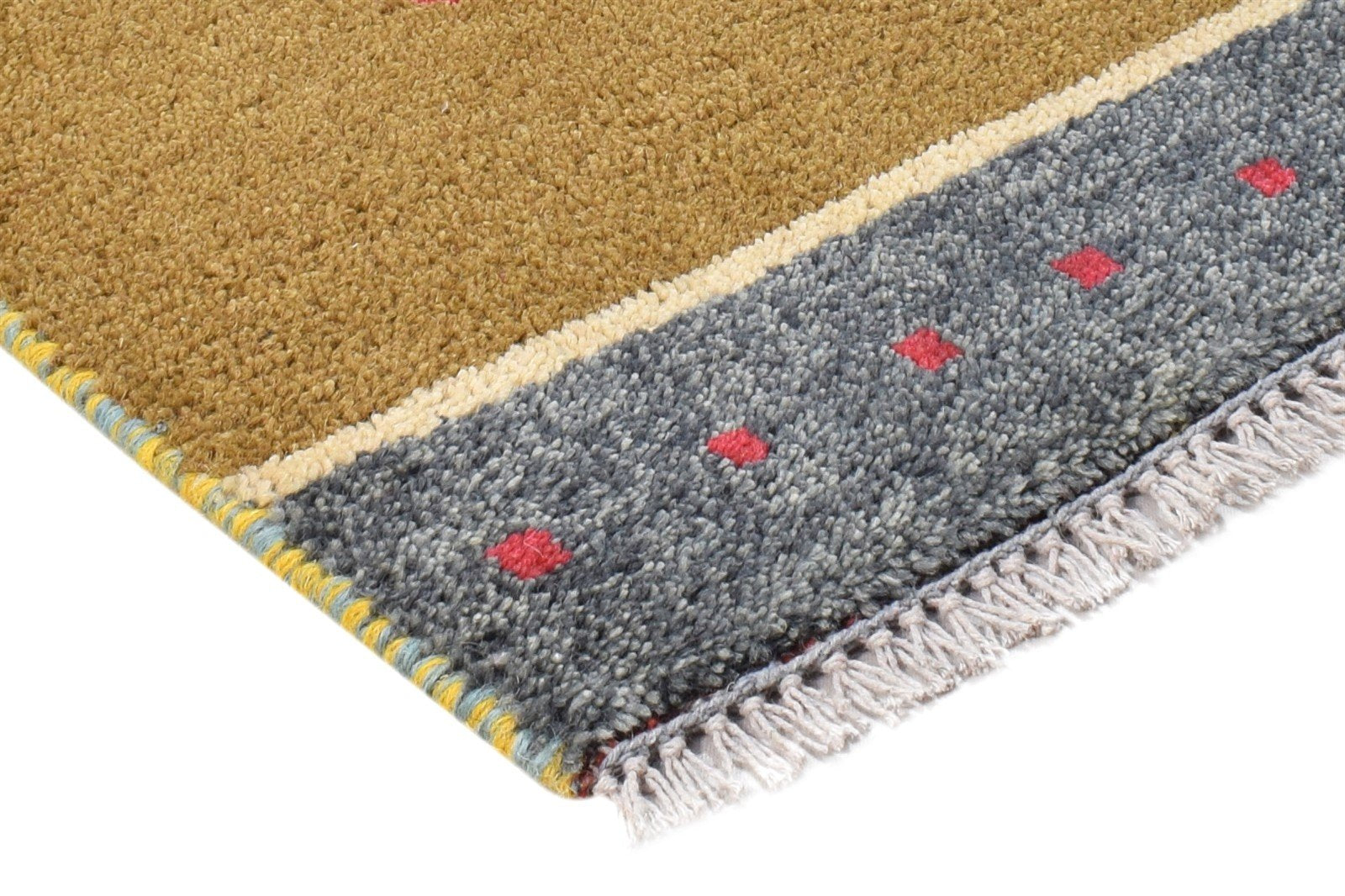 1' X 2' Rug Wool Brown Southwestern Hand Knotted Gabbeh Tribal Small Carpet   7865099288725