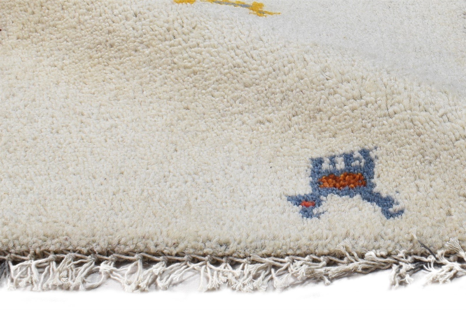 Batsheva 1' X 2' Rug Wool Cream Southwestern Hand Knotted American Tribal   7865084838037