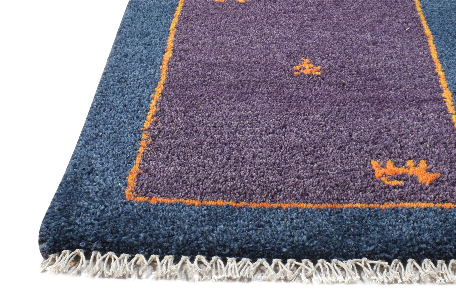 1' X 2' Rug Wool Purple Southwestern Hand Knotted American Tribal Small Carpet   7865058164885