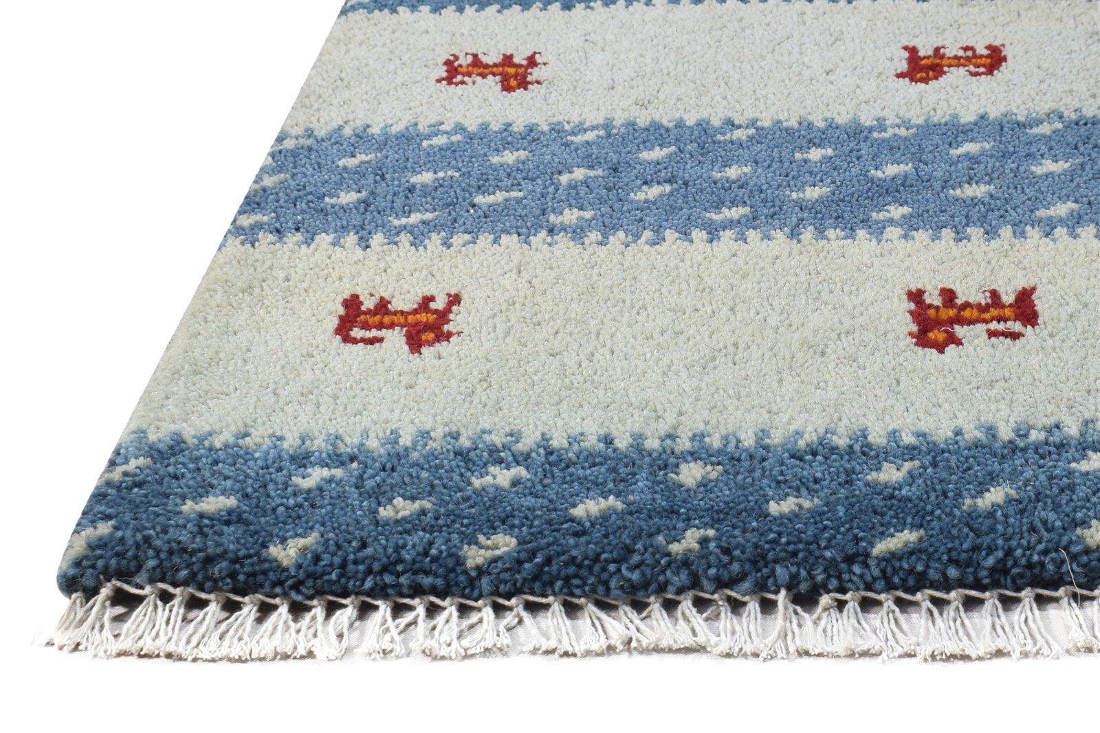 1' X 2' Rug Wool Sage Tribal Hand Knotted Gabbeh Southwestern Small Carpet   7864504844437