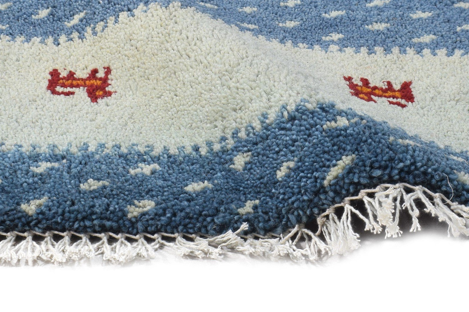Celestyna 1' X 2' Rug Wool Sage Tribal Hand Knotted Gabbeh Southwestern   7864504844437