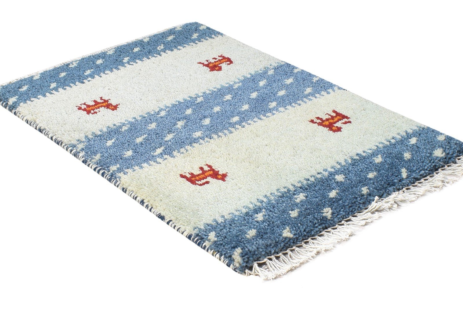 Celestyna 1' X 2' Rug Wool Sage Tribal Hand Knotted Gabbeh Southwestern   7864504844437