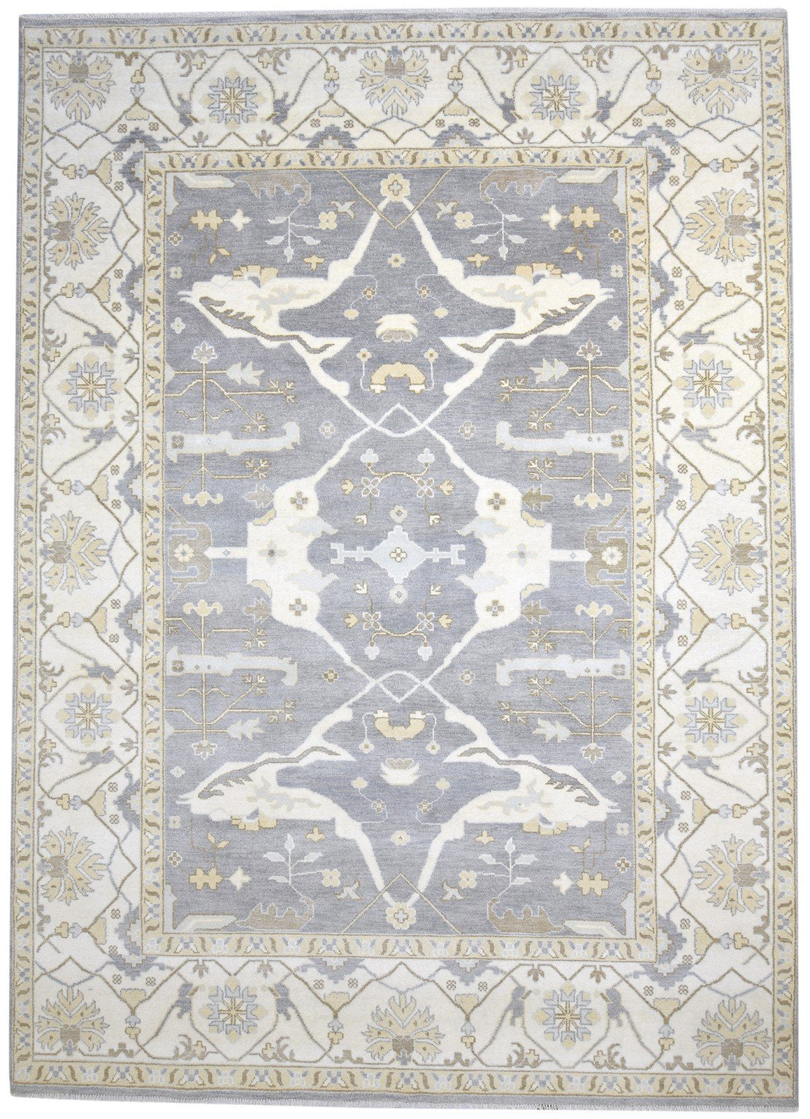 10' X 14' Rug Wool Blue Persien Hand Knotted Oushak Oriental Extra Large Carpet   7864327209109