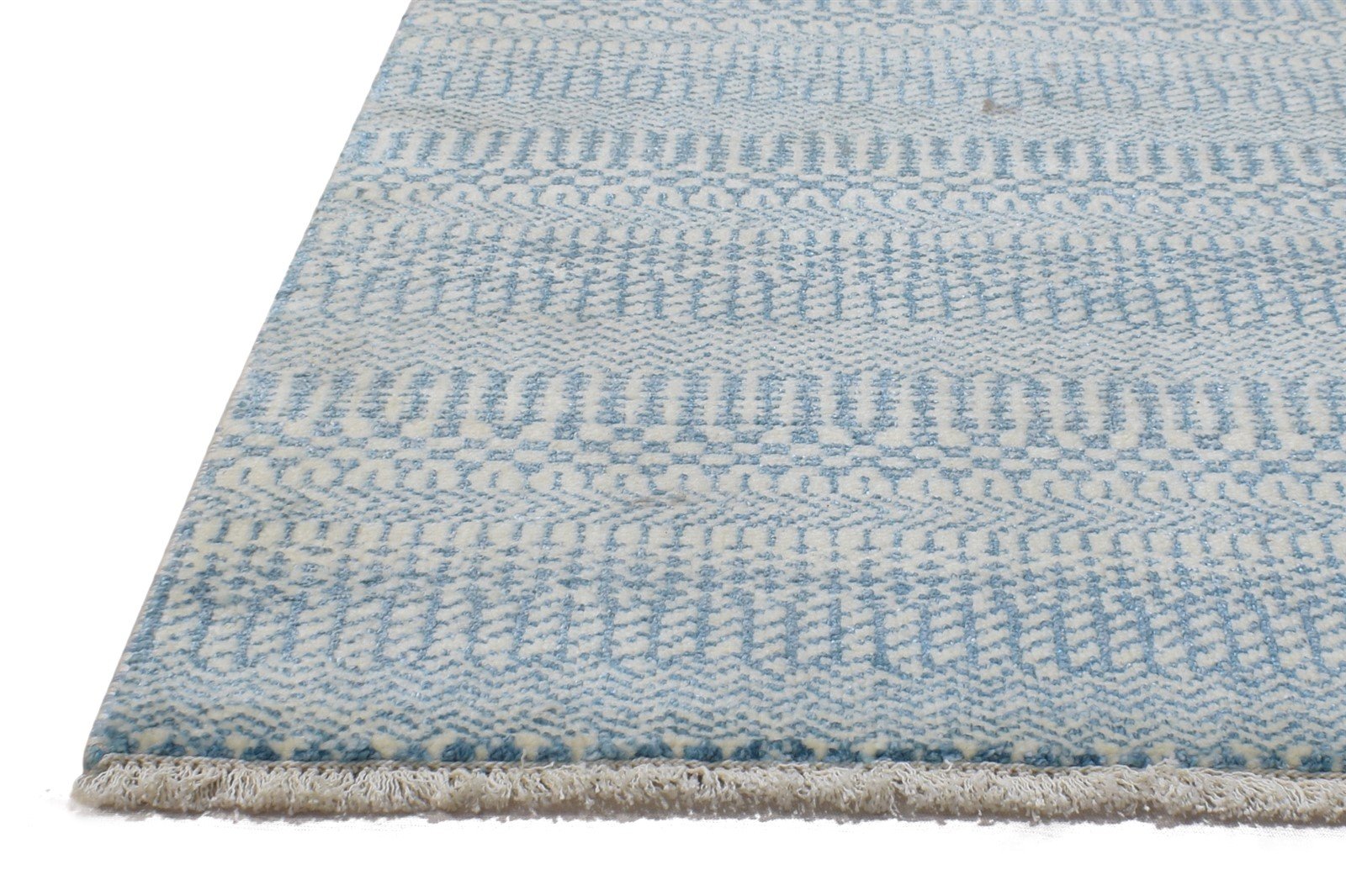 100% Wool / Art Silk Charcoal Rug 2X3 Modern Hand Knotted Scandinavian Grass Trellis Small   7864316166293