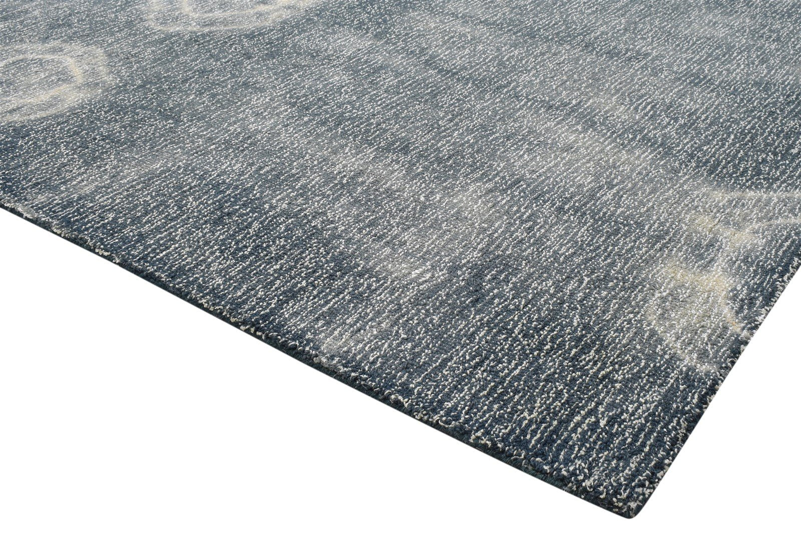 100% Wool / Art Silk Charcoal Rug 5X8 Modern Hand Tufted Shibori Tie Dye Room Size   7864083972245
