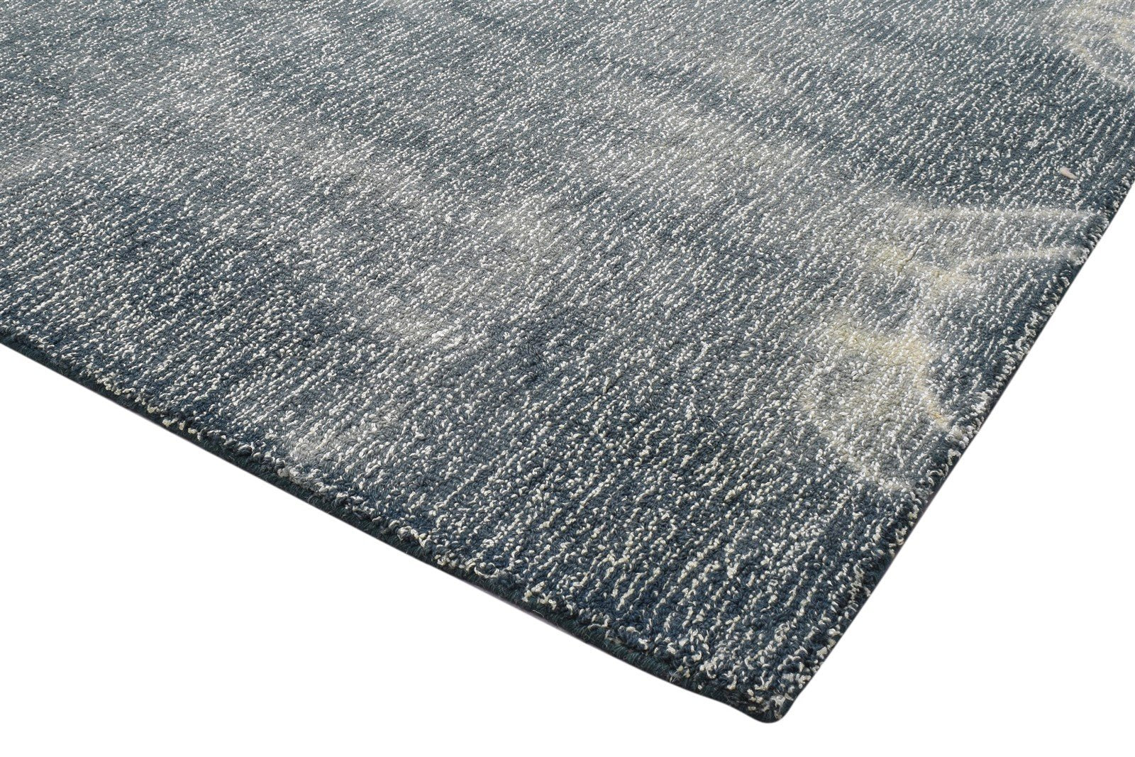 100% Wool / Art Silk Charcoal Rug 5X8 Modern Hand Tufted Shibori Tie Dye Room Size   7864083972245