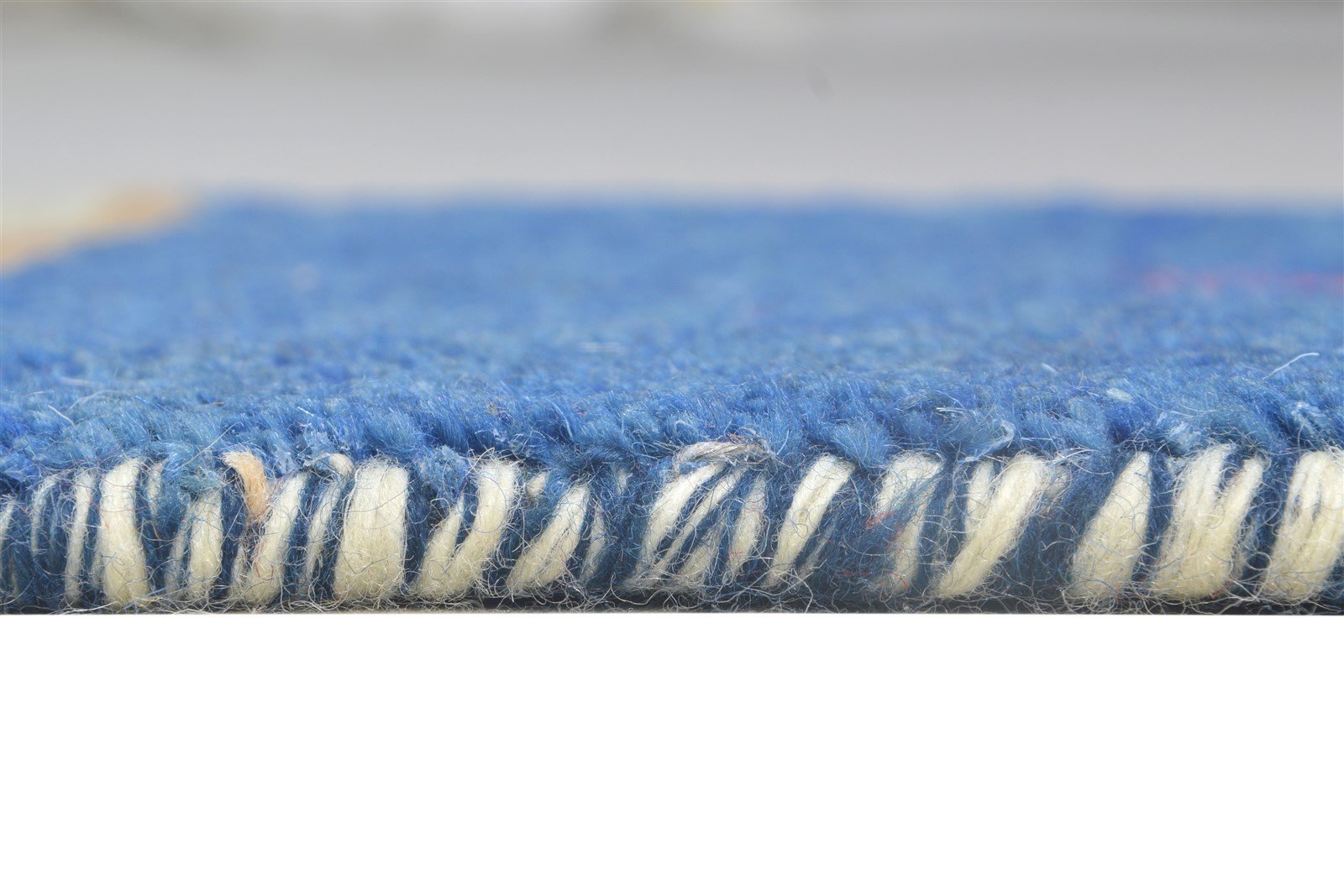 100% Wool Blue Rug 1' X 2' Tribal Hand Knotted Gabbeh Southwestern Small Carpet   7864503369877