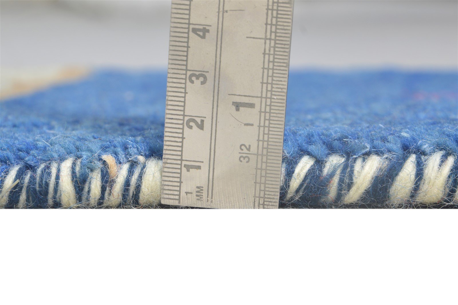 100% Wool Blue Rug 1' X 2' Tribal Hand Knotted Gabbeh Southwestern Small Carpet   7864503369877