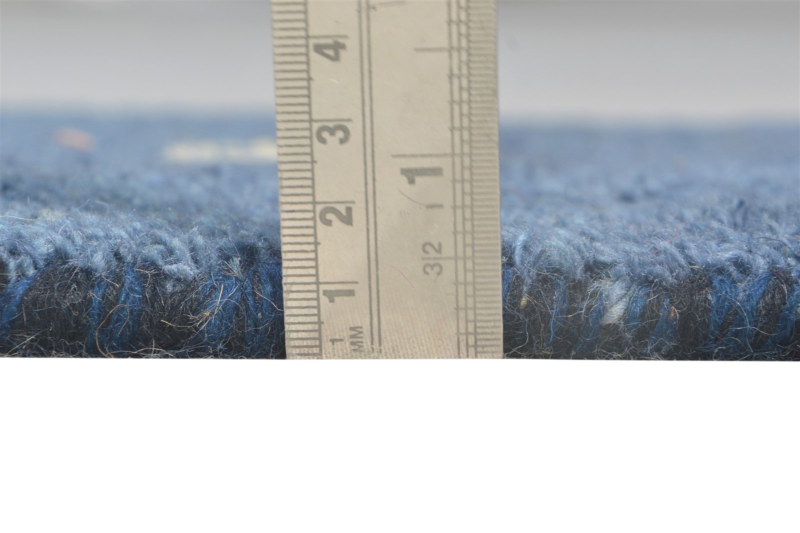 100% Wool Blue Rug 1' X 2' Tribal Hand Knotted Gabbeh Southwestern Small Carpet   7864509137045