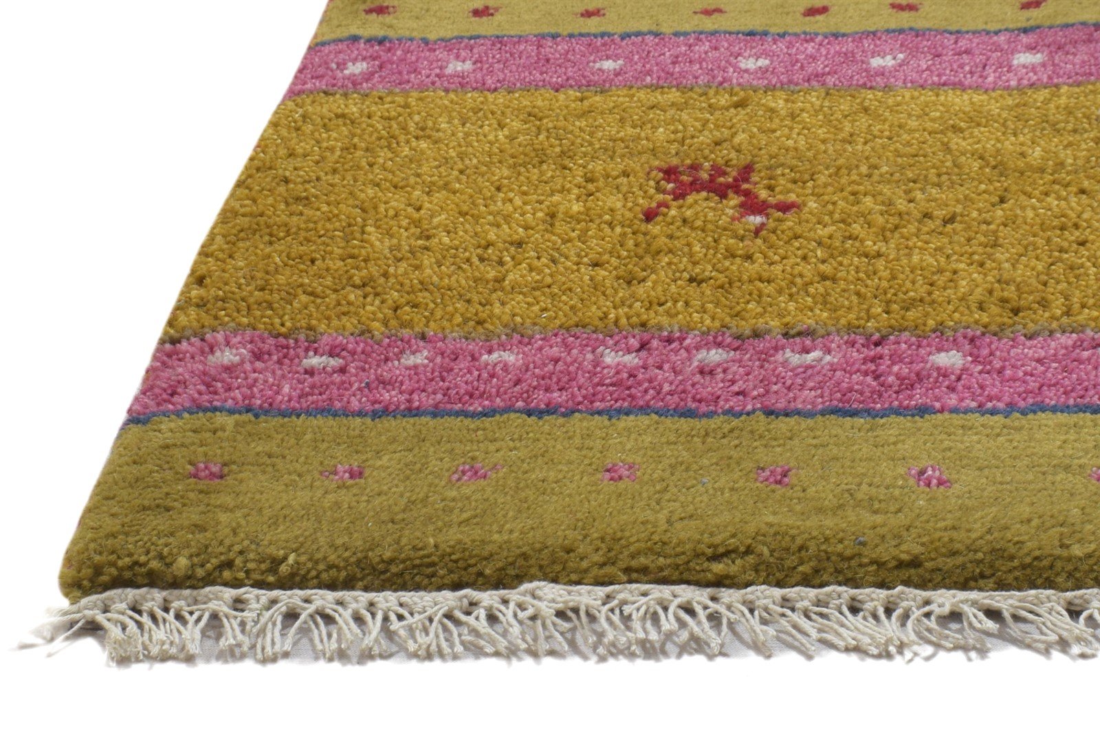 100% Wool Brown Rug 1X2 Persian Hand Knotted Gabbeh Southwestern Small Carpet   7864206065813