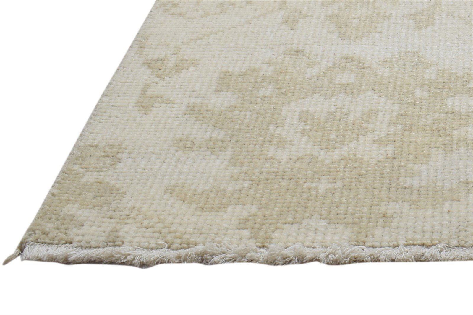 100% Wool Cream Rug 2' X 2' Persian Hand Knotted Oushak Oriental Small Square   7864086364309