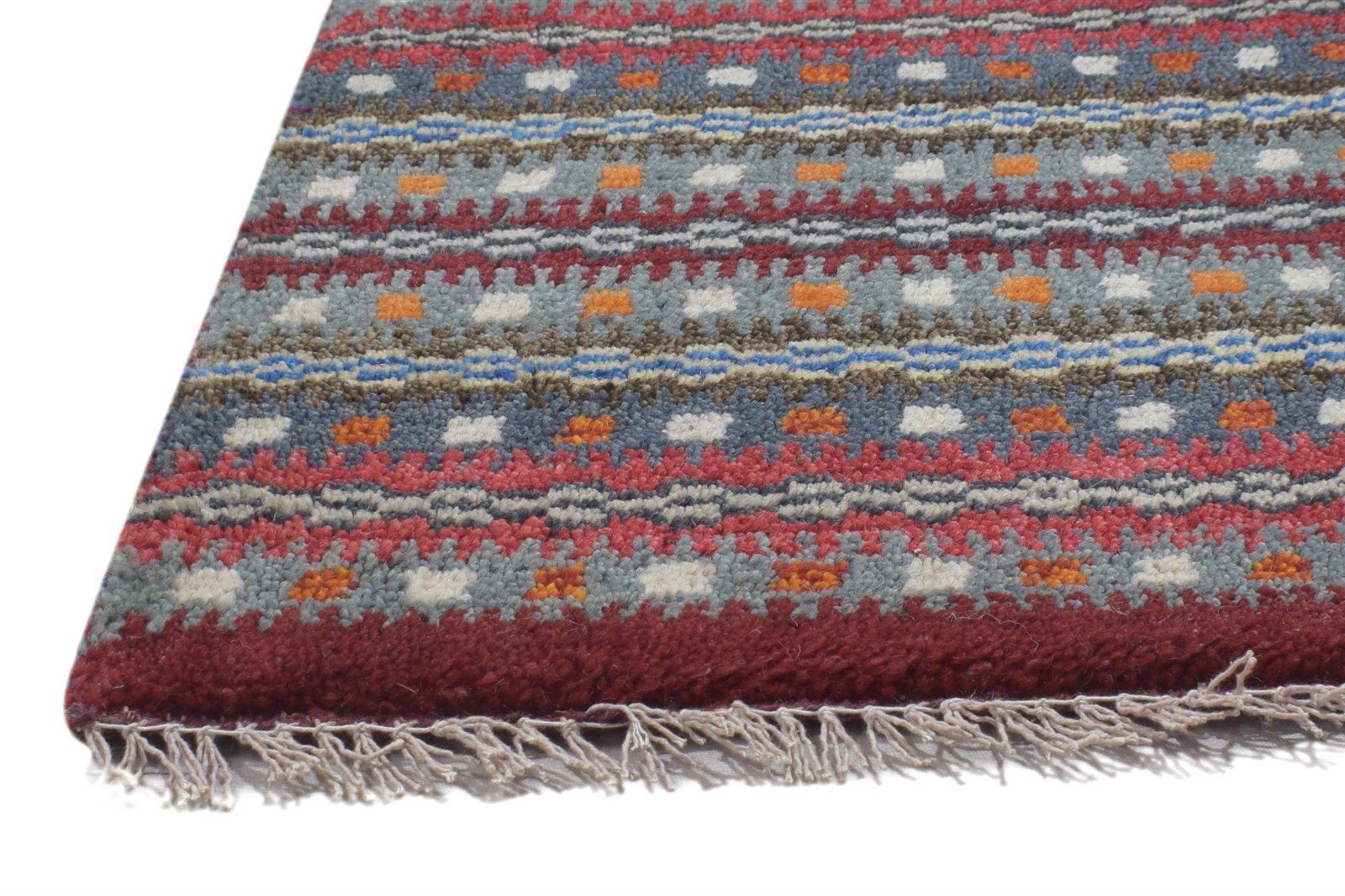 100% Wool Dark Grey Rug 1X2 Persian Hand Knotted Gabbeh Southwestern Small   7864204198037