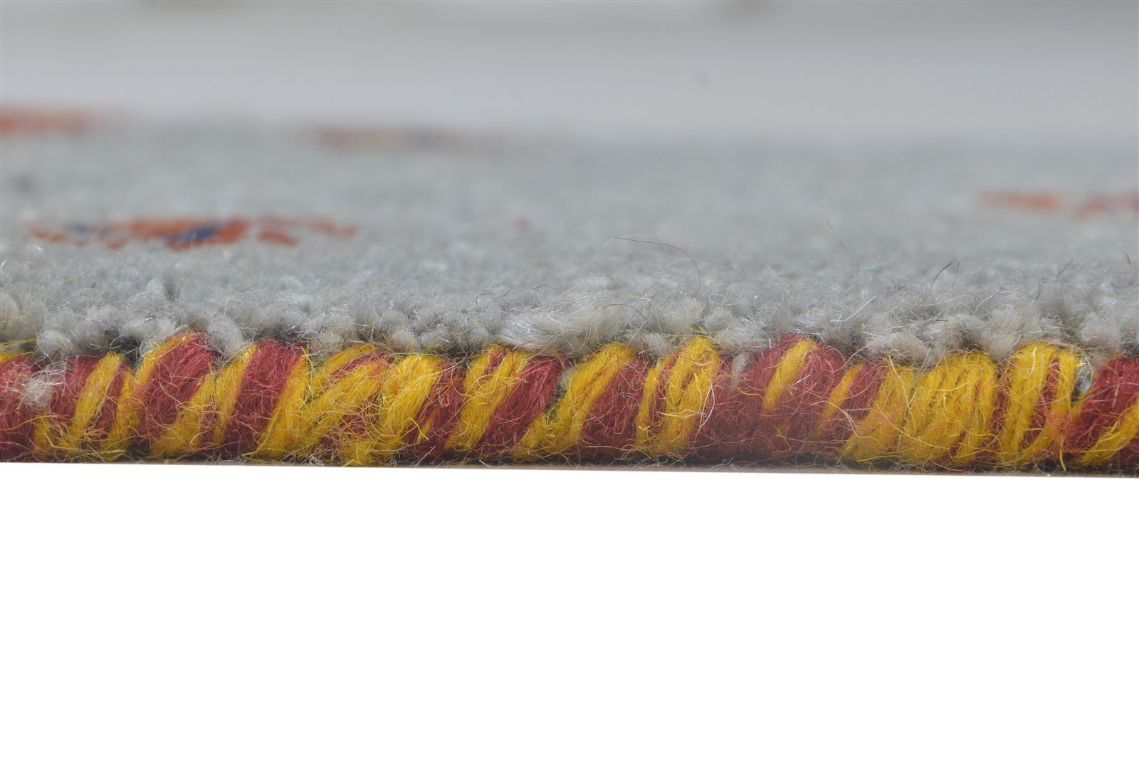 100% Wool Grey Rug 1' X 2' Persian Hand Knotted Gabbeh Southwestern Small Carpet   7864204066965