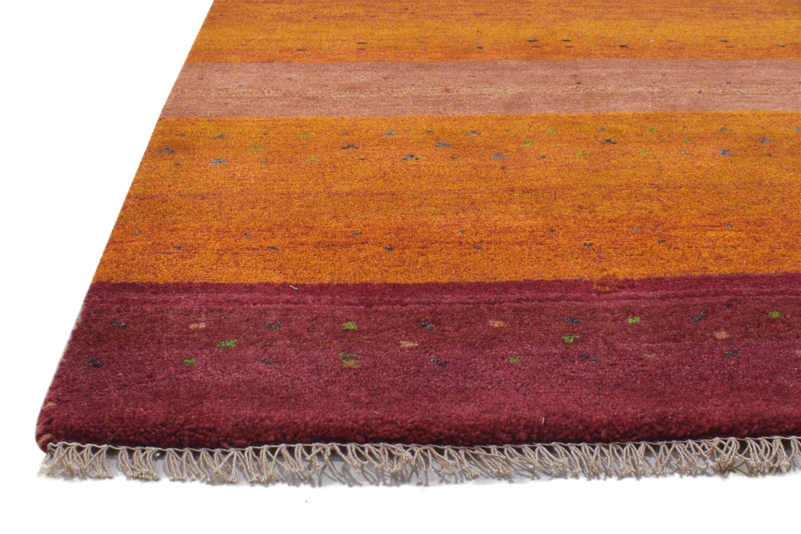 100% Wool Orange Rug 3' X 5' Persian Hand Knotted Gabbeh Tribal Room Size Carpet   7864317837461